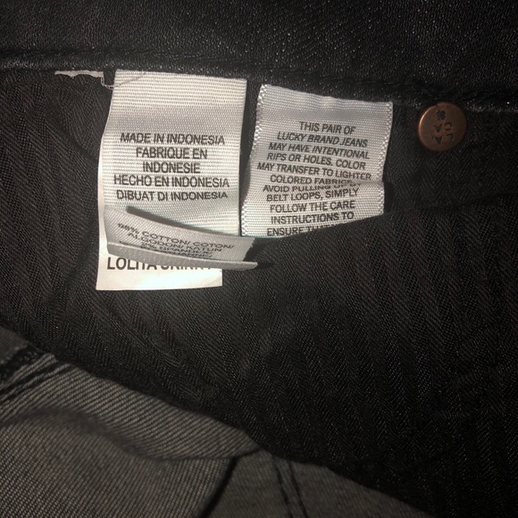 NWT-Lucky Brand “Lolita” Skinny Gray Jeans-6/28 - Picture 7 of 11